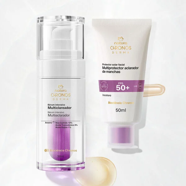 Kit Chronos Protección Incoloro: protección facial FPS 50 de Natura
